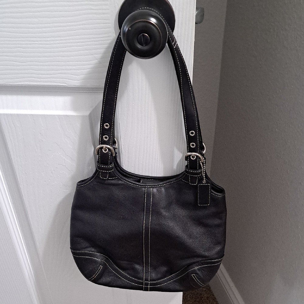 Coach Black Leather Handbag